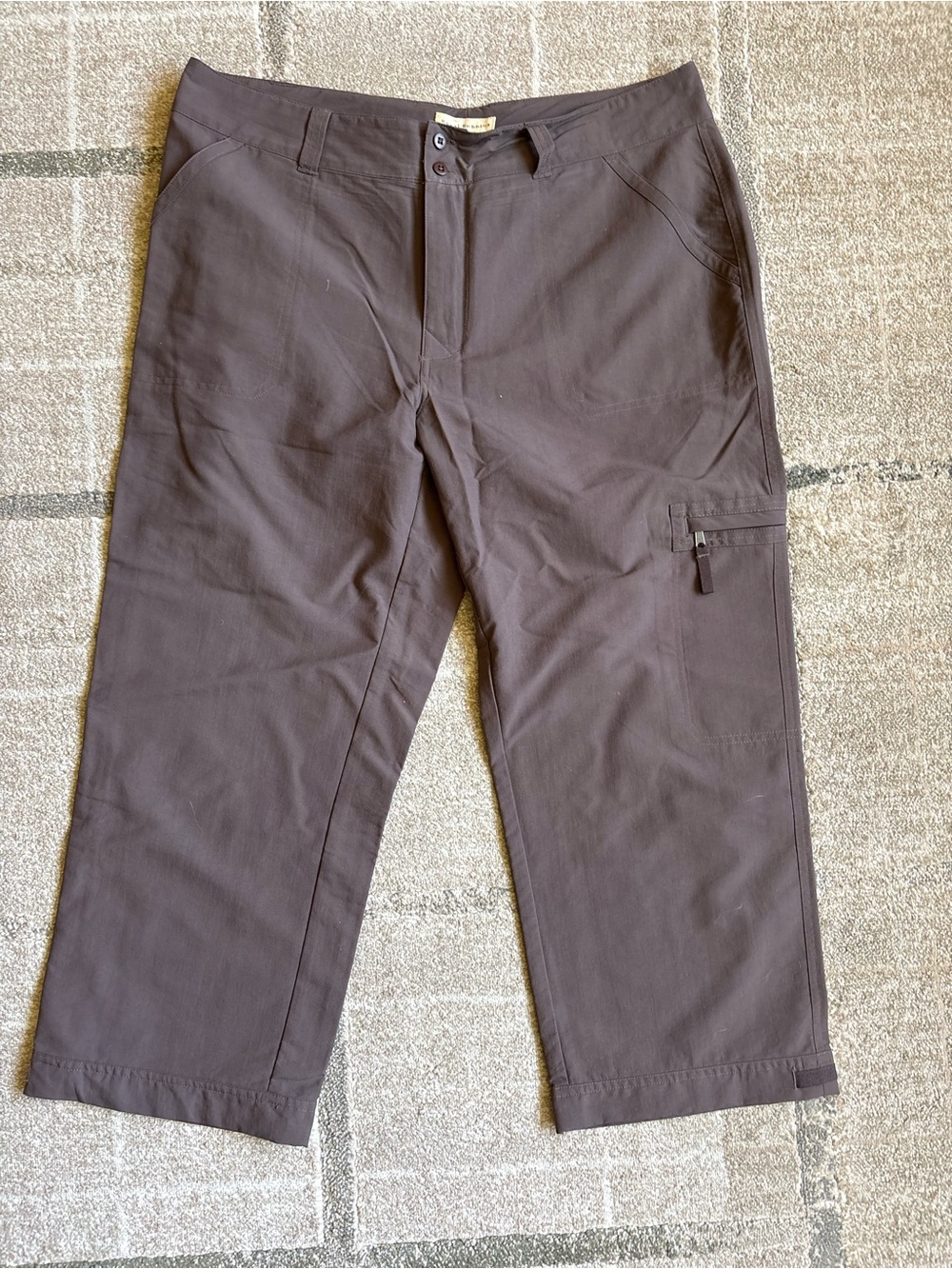 Royal Robbins brown nylon capri pants size 14 Women’s